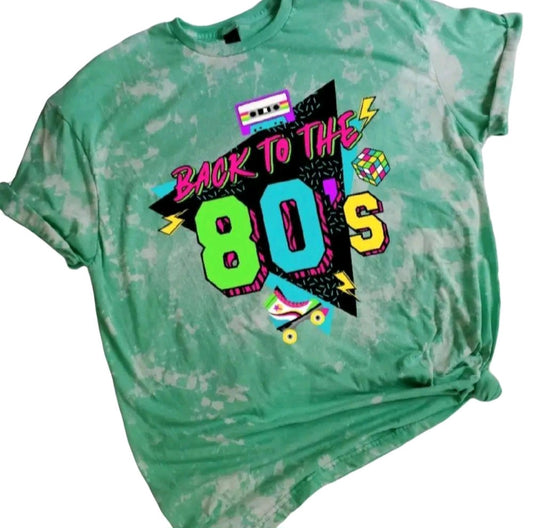 Back To The 80's Bleached Tee
