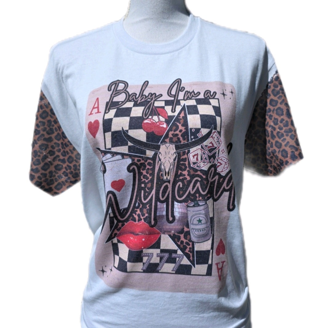 Wildcard Tee White or Bleach