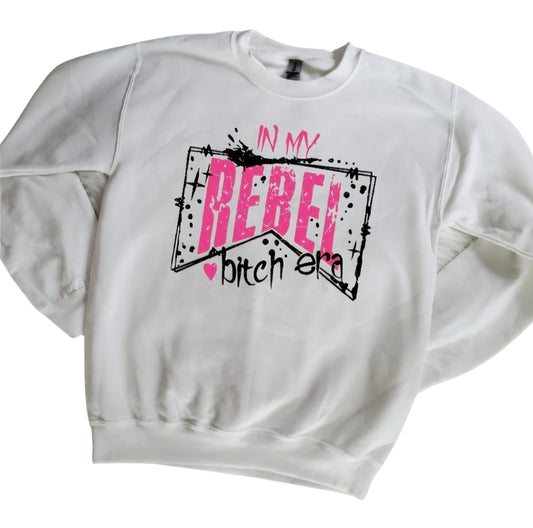 In My Rebel B Era White Sweatshirt