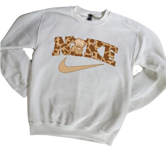 Nke Highland Cow Sweatshirt
