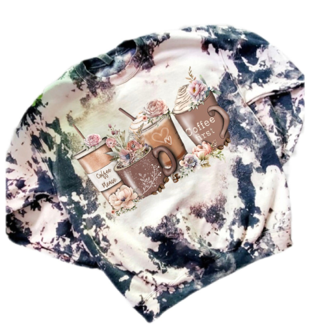 Coffee Bleached Crewneck