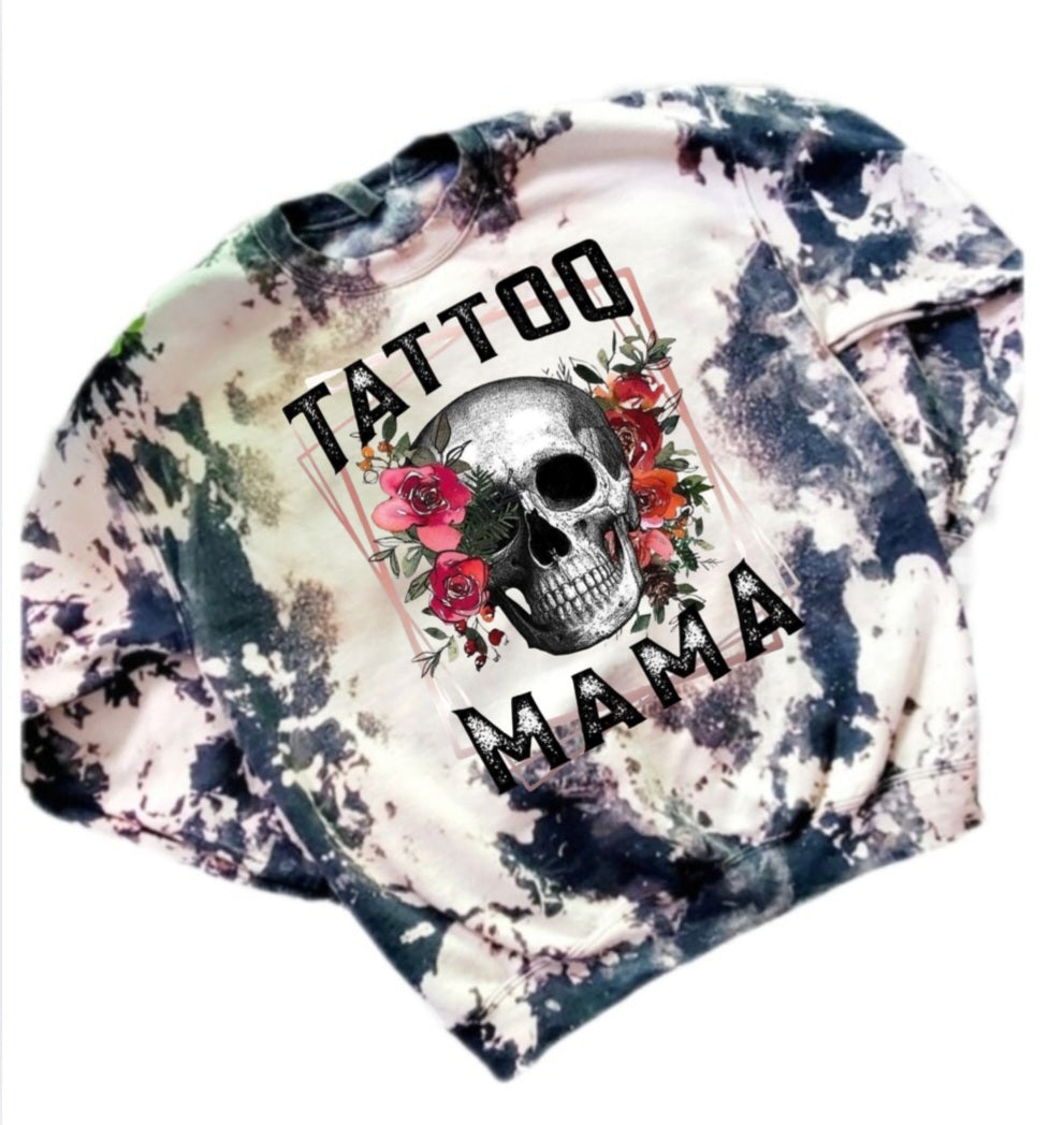 Tattoo Mama Bleached Sweatshirt