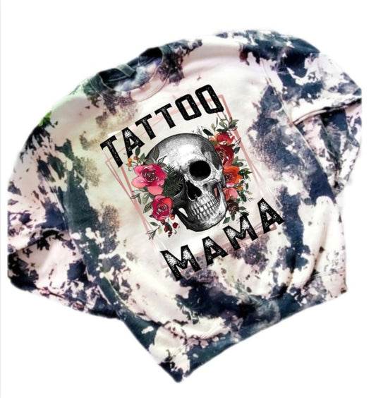Tattoo Mama Bleached Sweatshirt