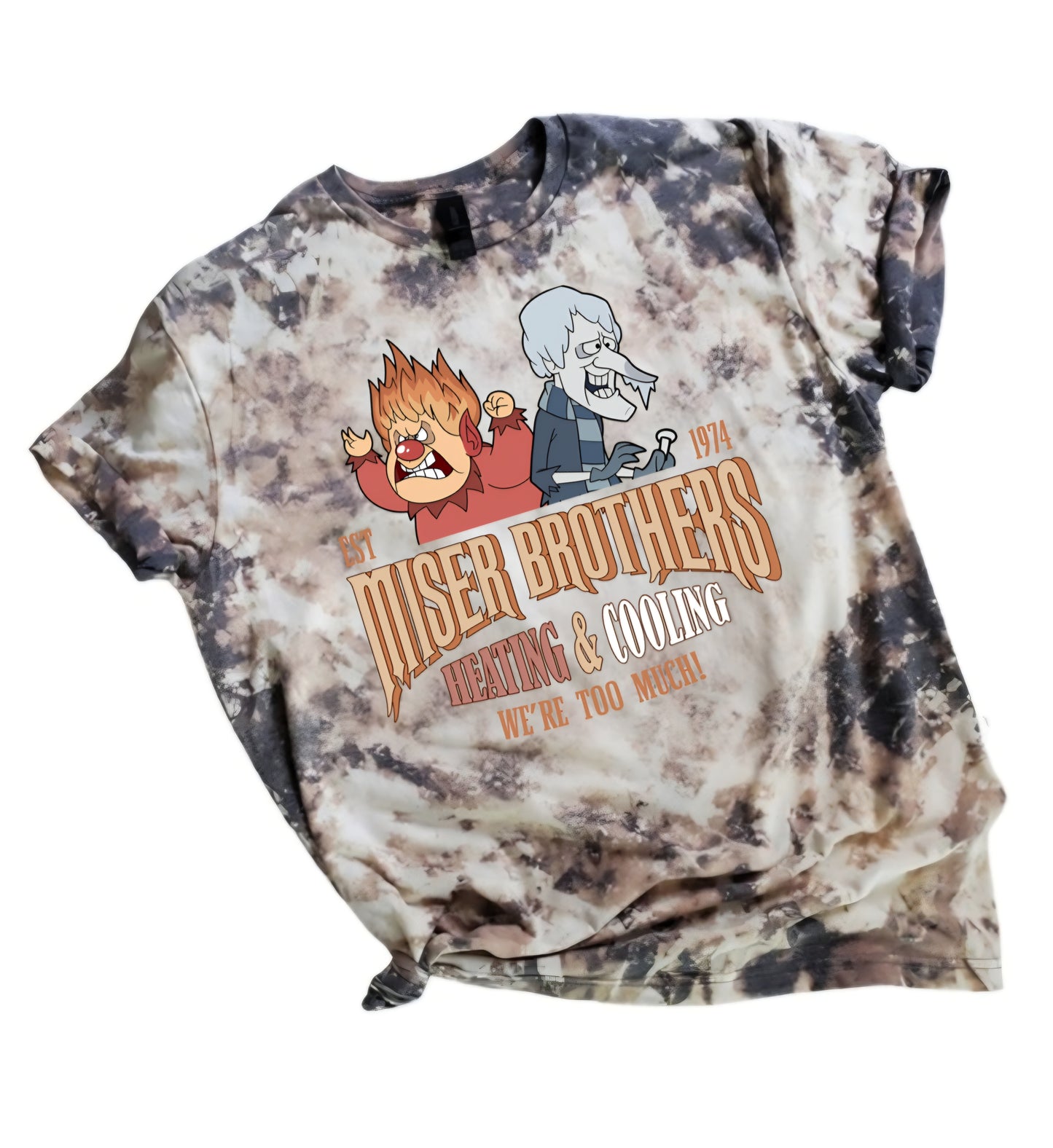 Miser Brothers Heating & Cooling Bleached Tee