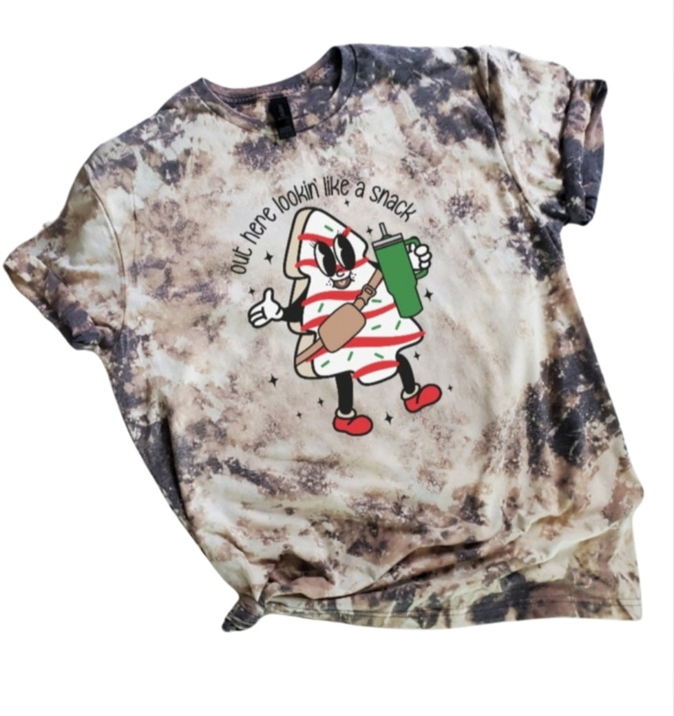 Lookin Like A Snack Bleached Tee