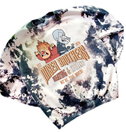 Miser Brothers Heating & Cooling Bleached Sweatshirt