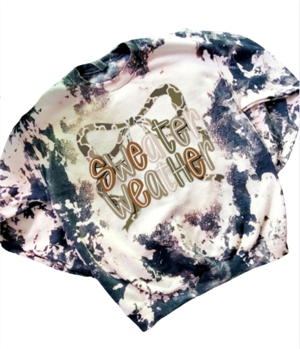 Sweater Weather Bleached Sweatshirt