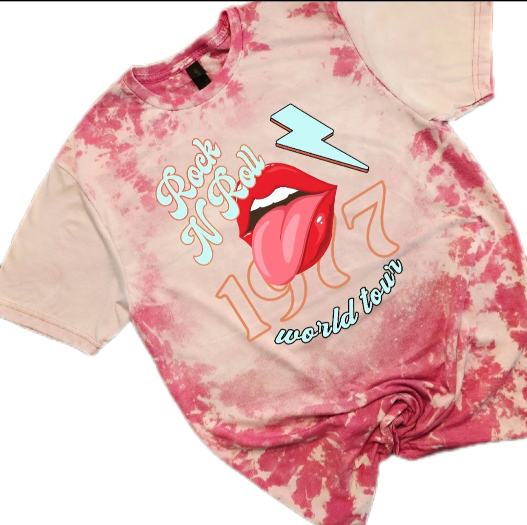 Rock N Roll Bleached Tee