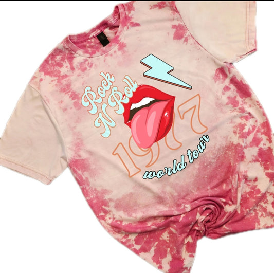 Rock N Roll Bleached Tee