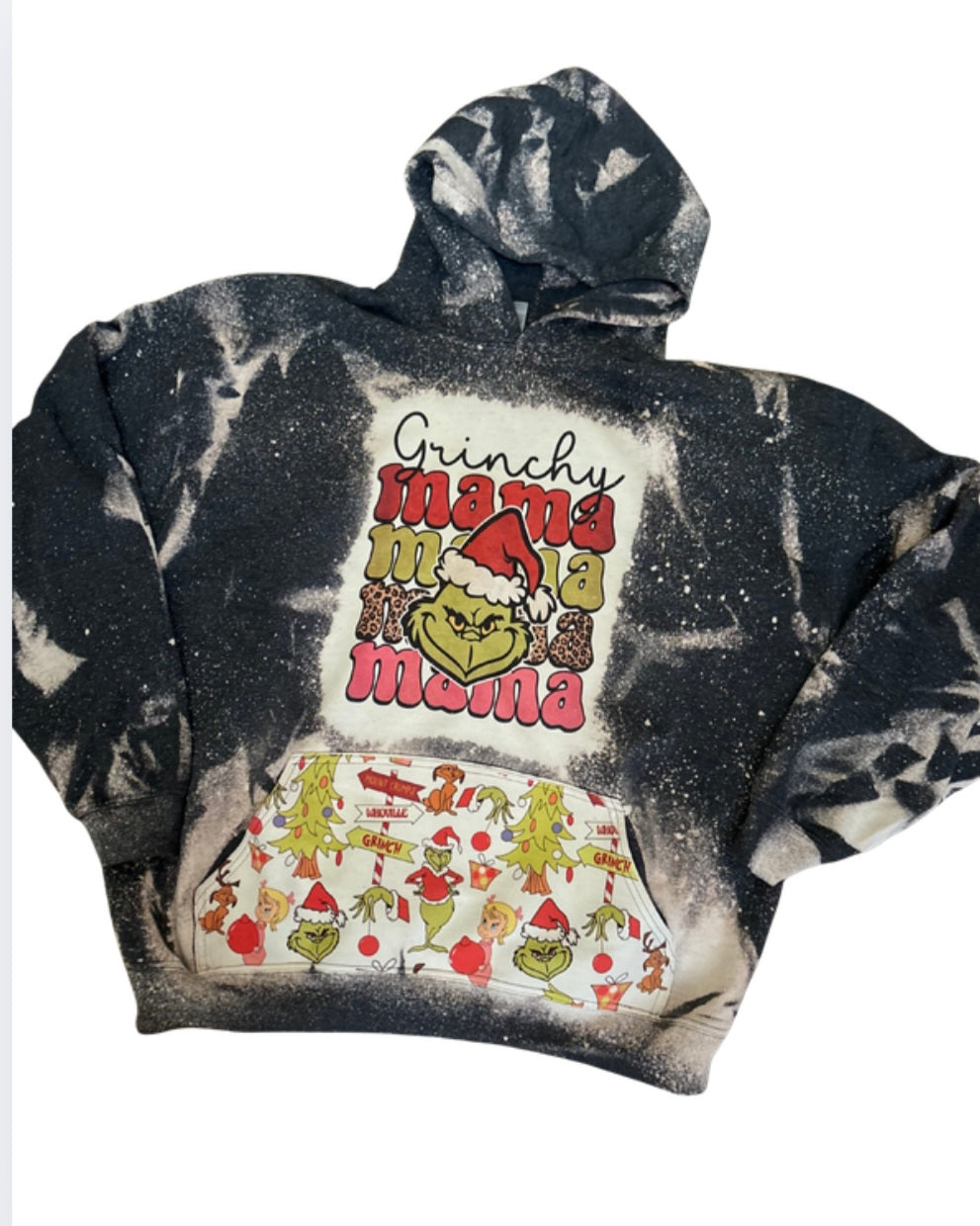 Grinchy Mama Christmas Hoodie