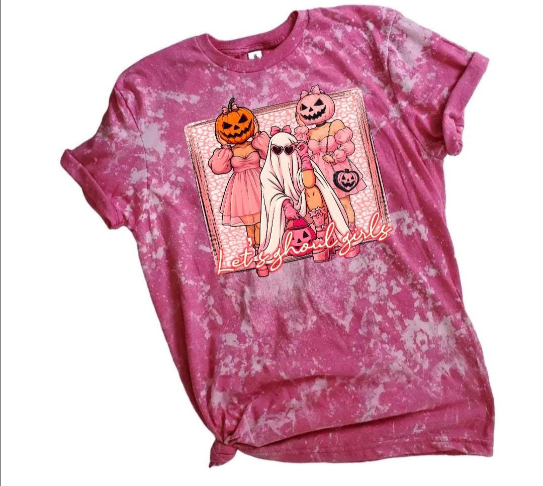 Let's Ghoul Girls Bleached Tee