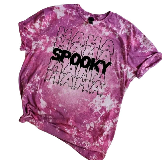 Spooky Mama Bleached Tee