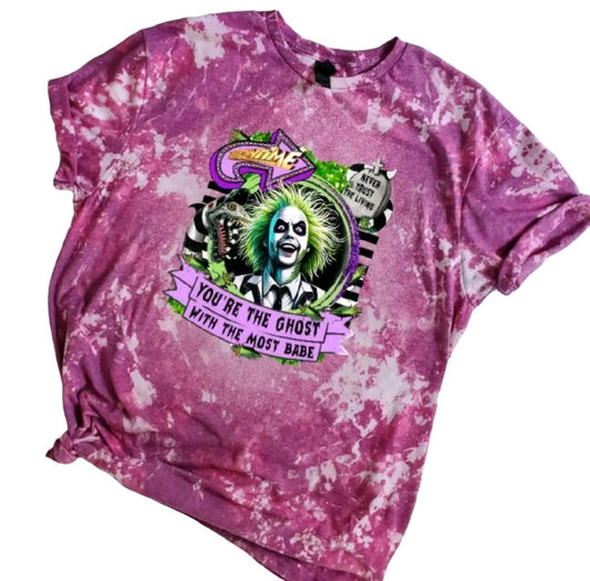 It's Showtime Beetlejuice Bleached Tee