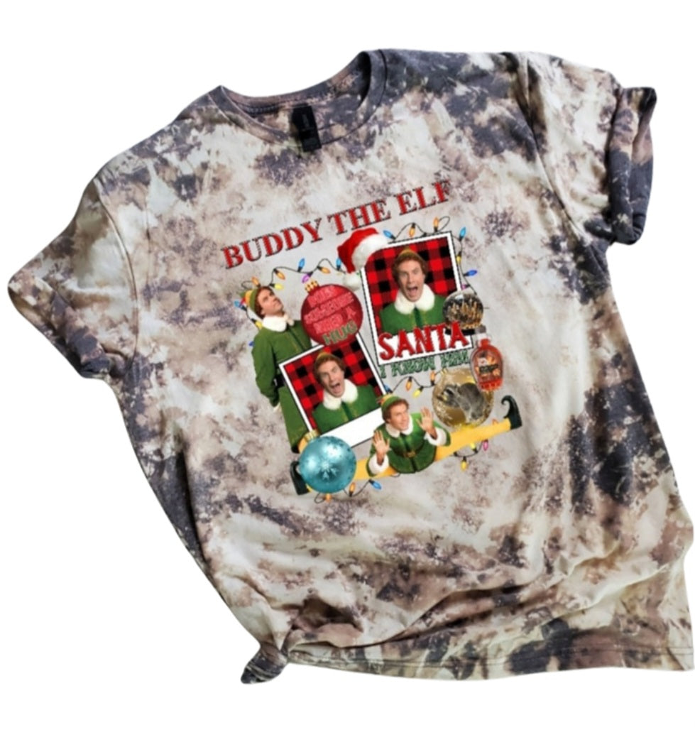 Buddy The Elf Bleached Tee