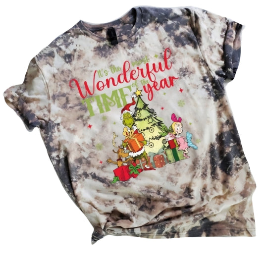 Wonderful Time of the Year Bleached Tee