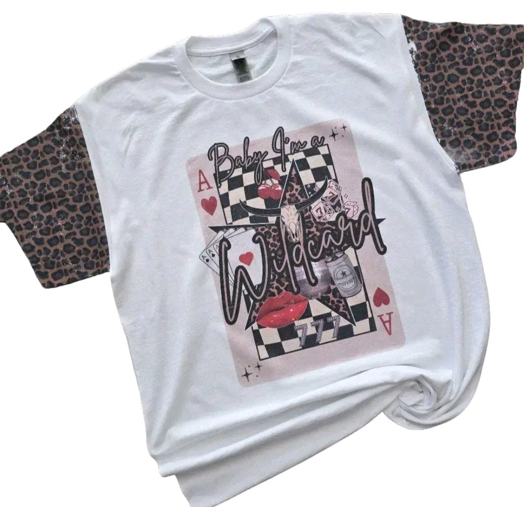 Wildcard Tee White or Bleach