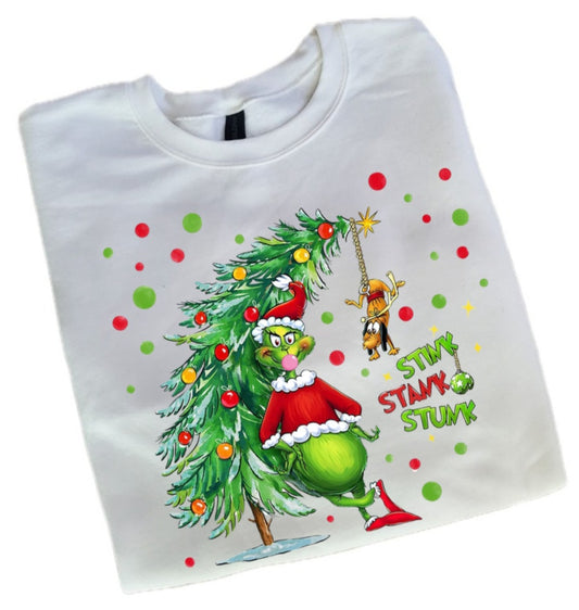 Stink Stank Stunk Grinch Sweatshirt