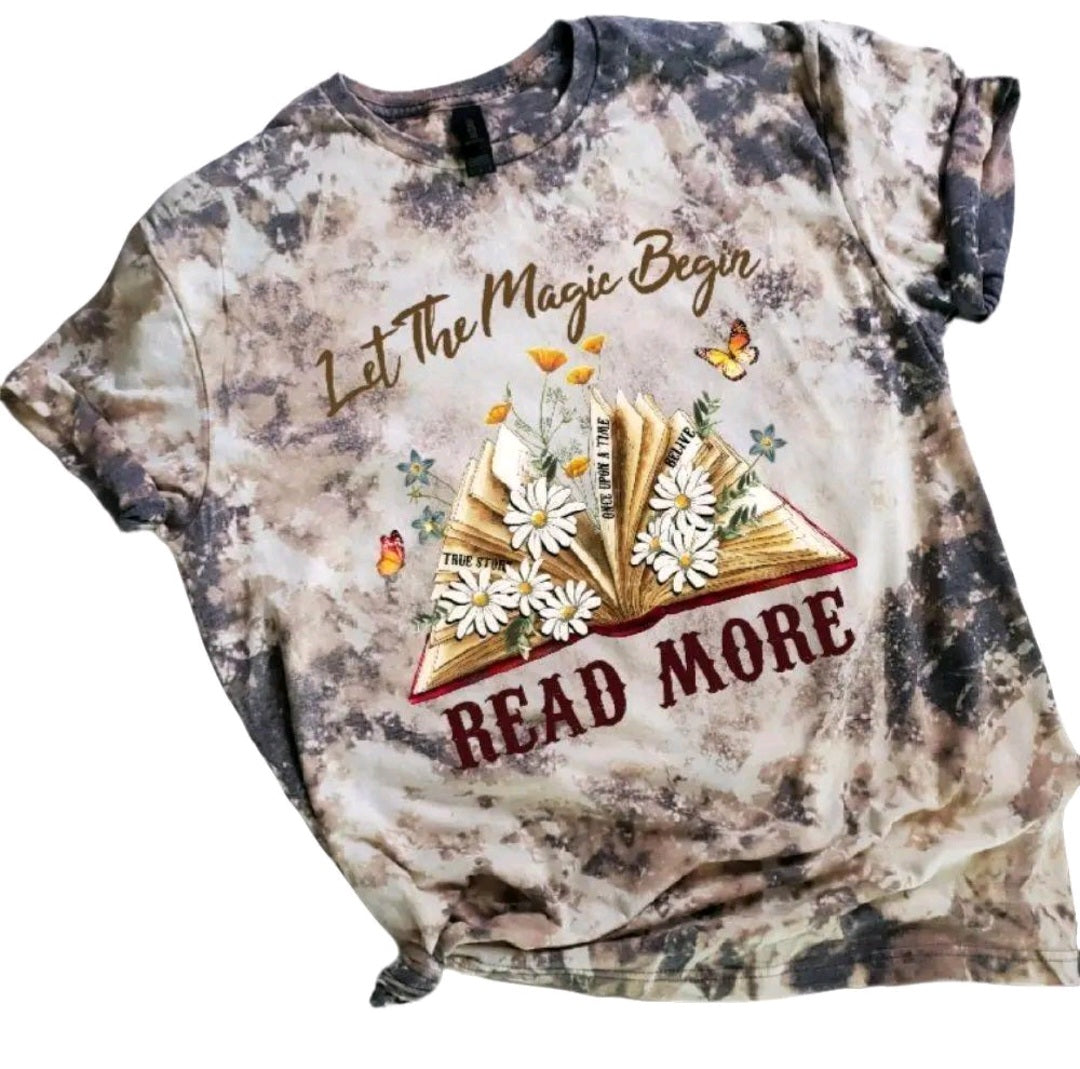 Let The Magic Begin Bleached Tee