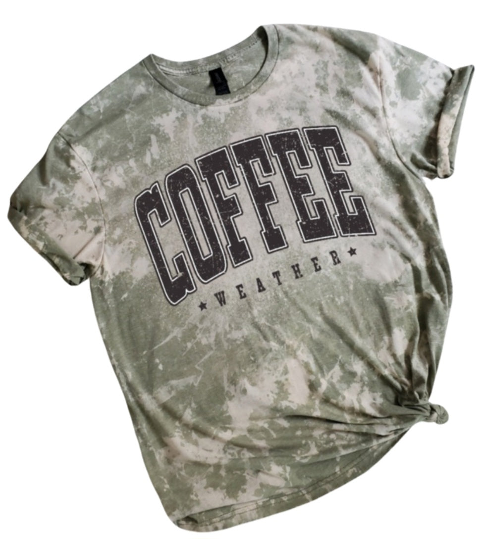 Coffee Weather Bleached tee