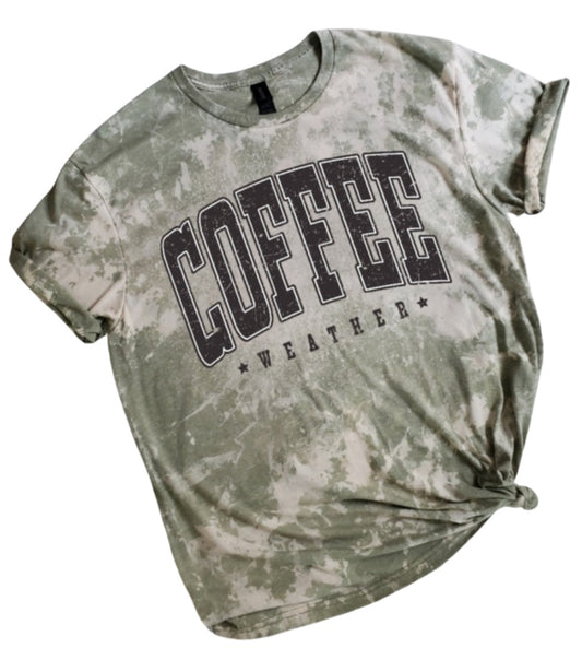 Coffee Weather Bleached tee