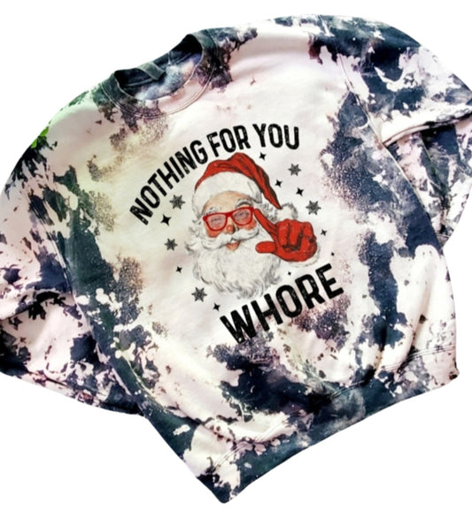 Nothing For You Ho Bleached Sweatshirt